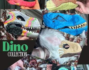 Bases de máscaras de dinosaurio de forma RARA