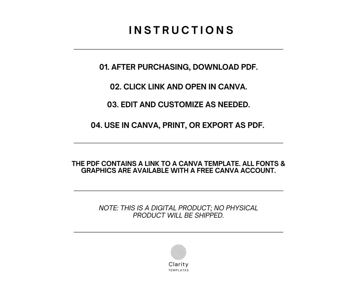 Canva Service Agreement/contract Template Printable, Customizable
