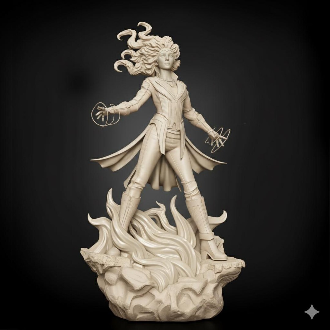 Scarlet Witch STL | Marvel Fan Art 3D Print Model | Wanda Maximoff ...