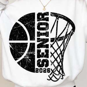 Senior Basketball 2026 SVG PNG: Basketball Mom Shirt (Digital Download)