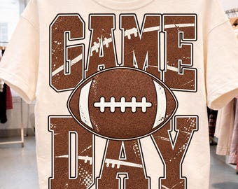 Vintage Football Game Day Design, Varsity Style, Fall Sports (Digital Download)