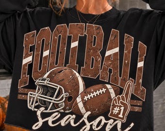 Retro Football Season Varsity Design, Game Day Apparel (Digital Download)