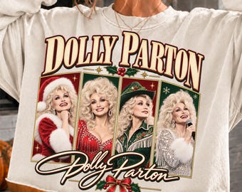 Dolly Parton Christmas PNG, Country Music Holiday Tee (Digital Download)