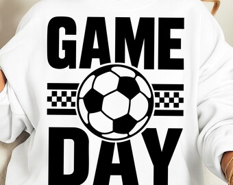 Game Day SVG: Football Mom & Sports T-Shirt Design (Digital Download)