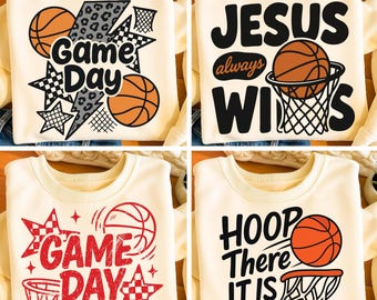 Basketball PNG Bundle Game Day Mom Mama Shirt Design