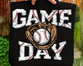 Baseball Gameday SVG: Game Day Baseball Glove Digital Download