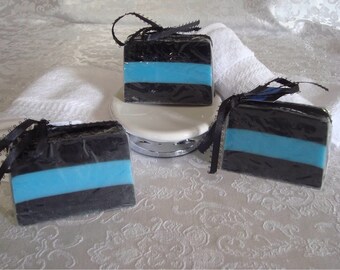 Grime Fighting Activated Charcoal Soap: Axe Scented Police Gift
