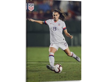 Alex Morgan Soccer World Cup Canvas Poster, US Women's Team