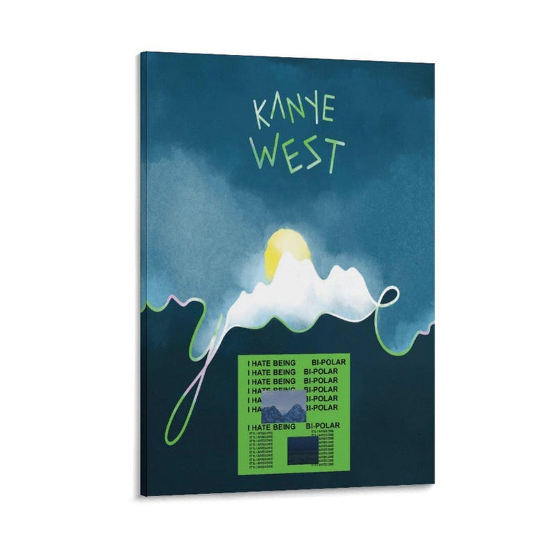 Script Kanye Kanye Music West Poster Picture Print Living Room Walls Decor Home ...