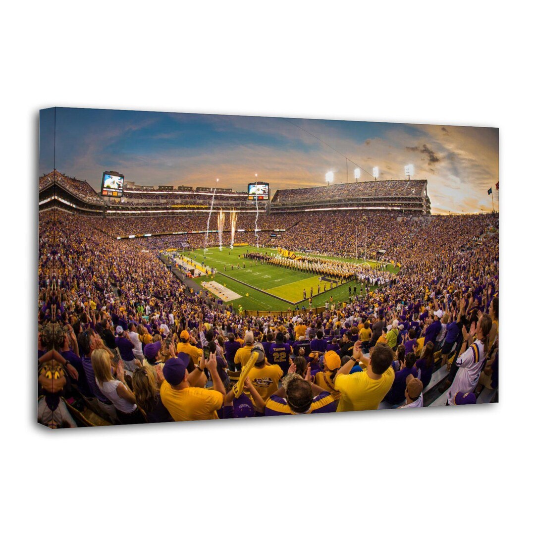LSU Football Stadium Poster Picture Print Living Room Walls Decor Home