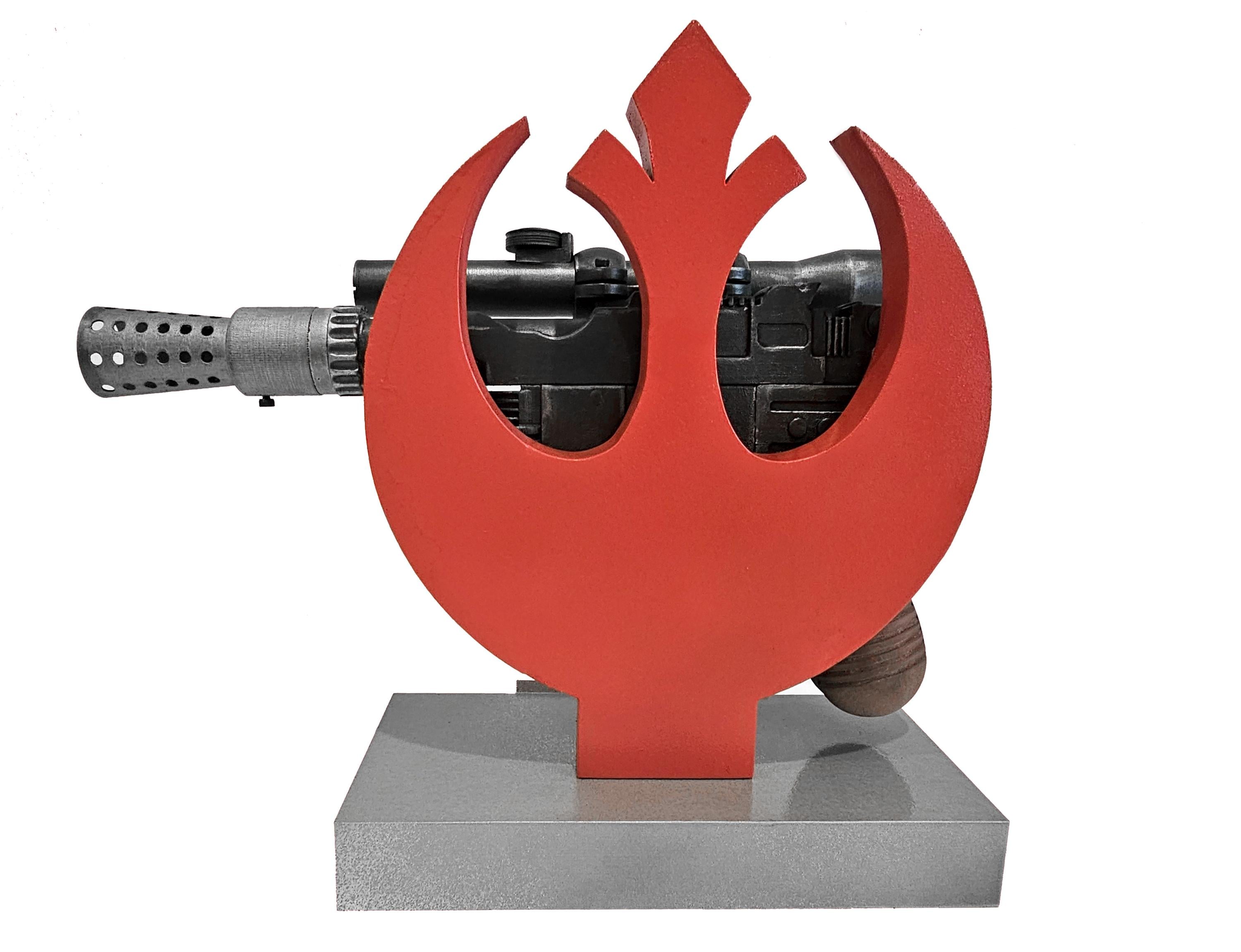 Han Solo DL-44 Blaster Rebel Emblem Stand - Etsy