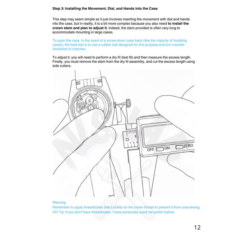 Seiko Modding Guide PDF | Build Your Own Automatic Watch with NH35 NH36 Movement image 3