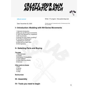 Seiko Modding Guide PDF | Build Your Own Automatic Watch with NH35 NH36 Movement image 2