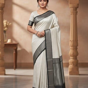MangaLagiri Saree: Woven Border, Traditional Indian Textile