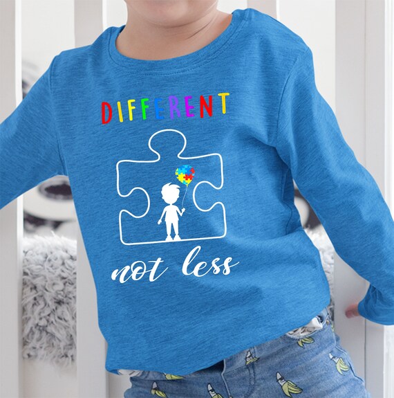 different not less autism shirt