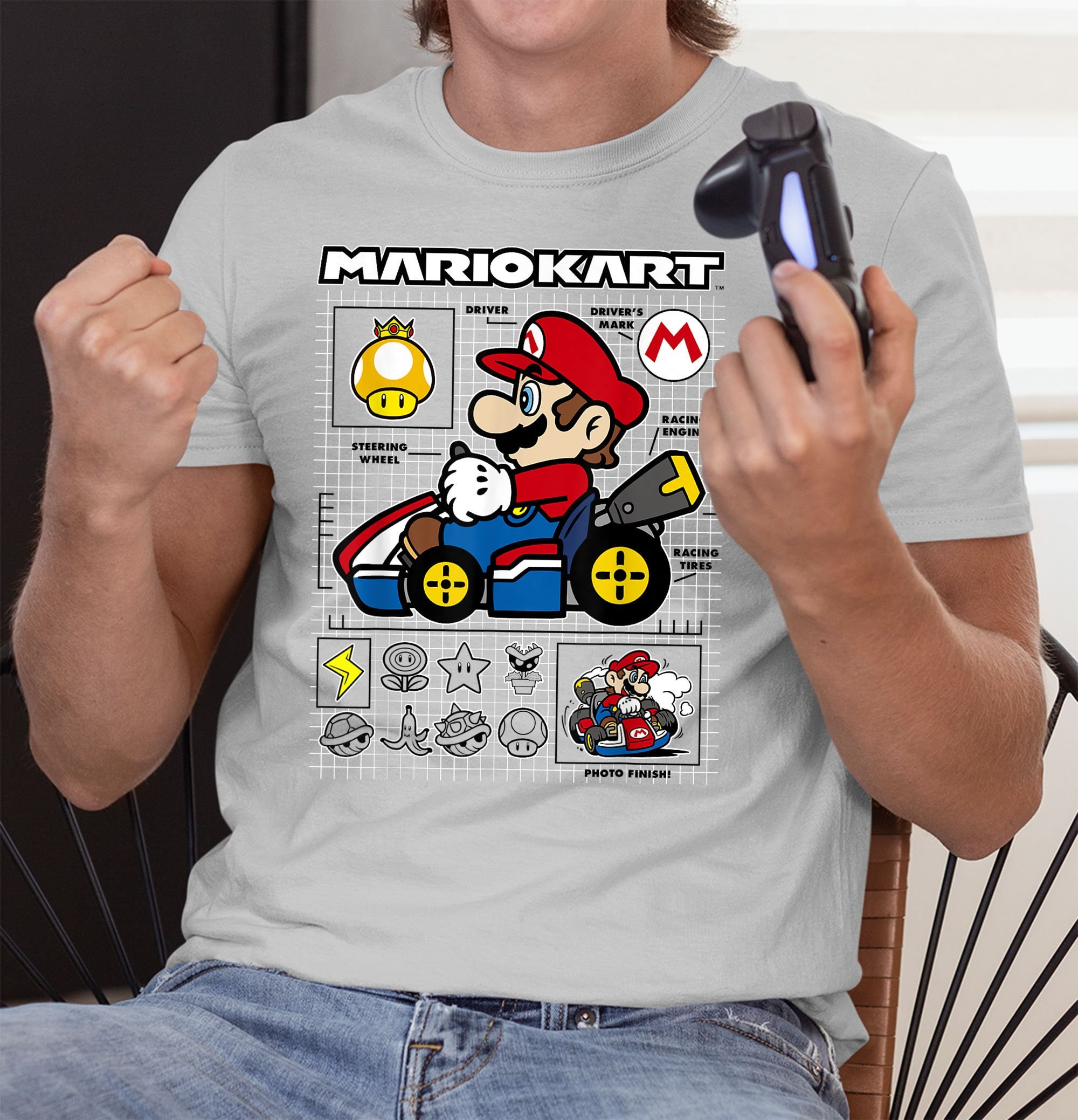 Discover Camiseta Súper Mario Lindo Diverido para Hombre Mujer