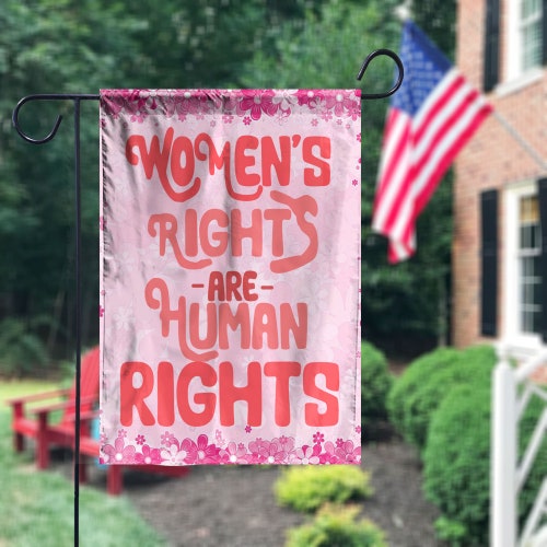 Women's Rights Are Human Rights Flag Retro Rosie Leopard Etsy