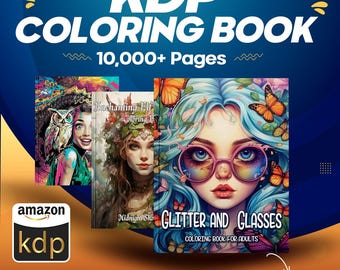 10,000+ Pages of PLR Coloring Books