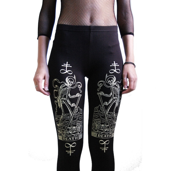 Death Tarot Card Leggings