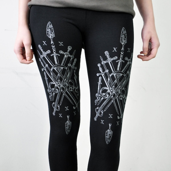 SALE - Sword Tarot Card Leggings