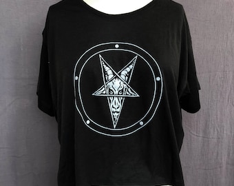 Baphomet Satanic Flowy Tshirt