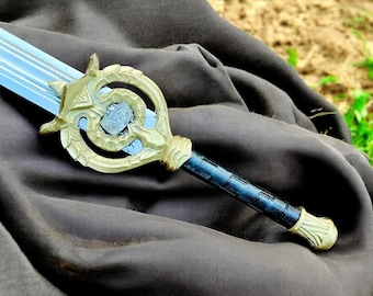 Réplica de espada de fantasía inspirada en Dawnbreaker / Accesorio de exhibición coleccionable de Skyrim / Regalo de decoración de cosplay hecho a mano