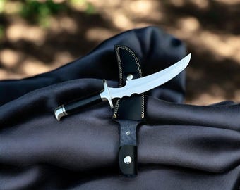 Coltello da esposizione fatto a mano ispirato a Cappuccio Rosso / Oggetto da collezione in acciaio inossidabile fatto a mano / SwordHouseUS