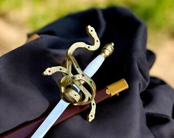 Inigo Montoya Sword Inspired Collectible | Princess Bride Stainless Steel Display Sword | Hand-Forged Rapier Replica