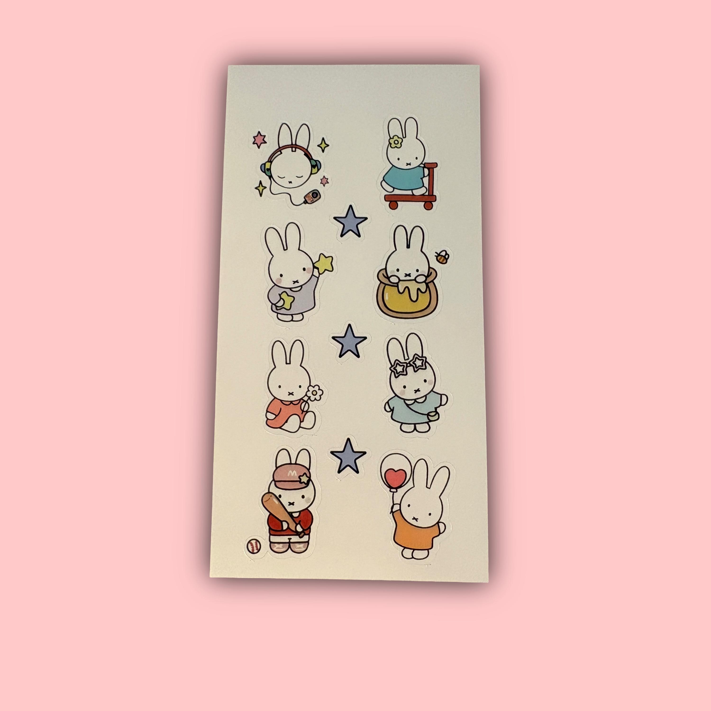 Miffy Rabbit Sticker Miffy Stickers Bundle - Etsy