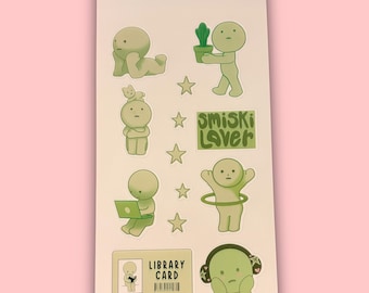 Selbstgemachte Smiski Sticker