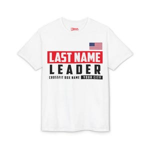 Benutzerdefinierte CrossFit Leiter Jersey, personalisierte Box Coach Shirt, benutzerdefinierte Team Fitness Gym T-Shirt