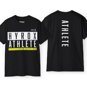 Hyrox Competition Location Jersey T-Shirt | Personalized Hyrox Team Workout Shirt
