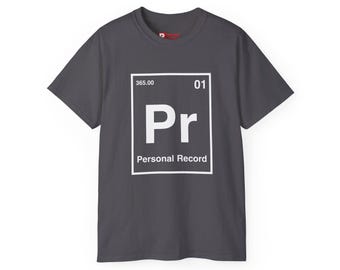 Personal Record Periodic Element Crossfit Hyrox Weightlifting T-Shirt