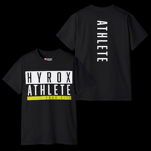Custom Hyrox Athlete Shirt, Personalized Hybrid Partner Workout Tee