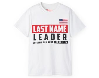Custom CrossFit Leader Jersey, Personalized Box Coach Shirt, Custom Team Fitness Gym Tee