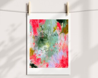 Original Painting on Paper, Abstract Art Original, Small Colorful Artwork, Small Abstract Painting, Abstract on Paper, Abstract Wall Art