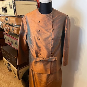 1960er Jahre Eleganter Bronze-Anzug