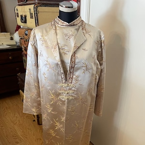 Vintage Brokat Kleid und Mantel