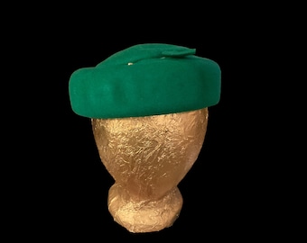 Beaucap Green Wool Beret NOS