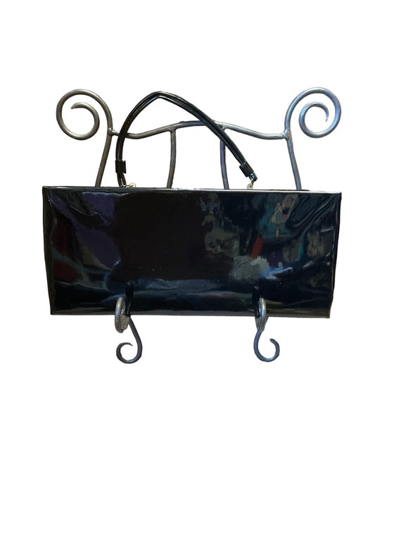 Black Patent Leather Purse/Clutch - image 1