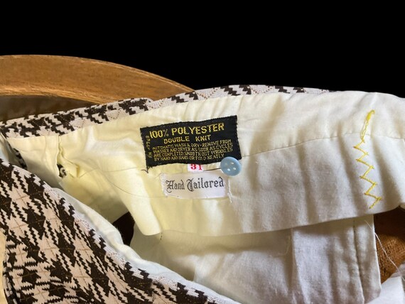 Houndstooth Polyester Pants - image 3