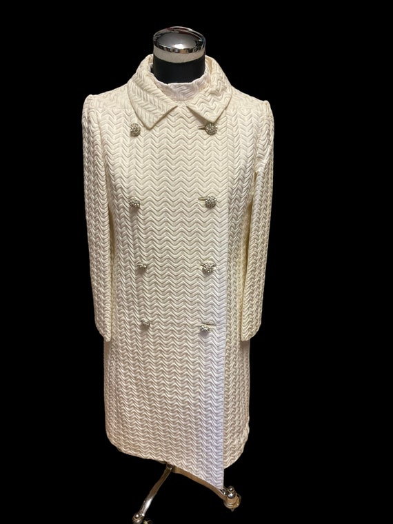 Saks 5th Avenue White Dress and Matching Coat