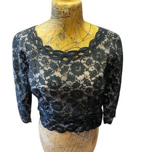 Black Lace Blouse