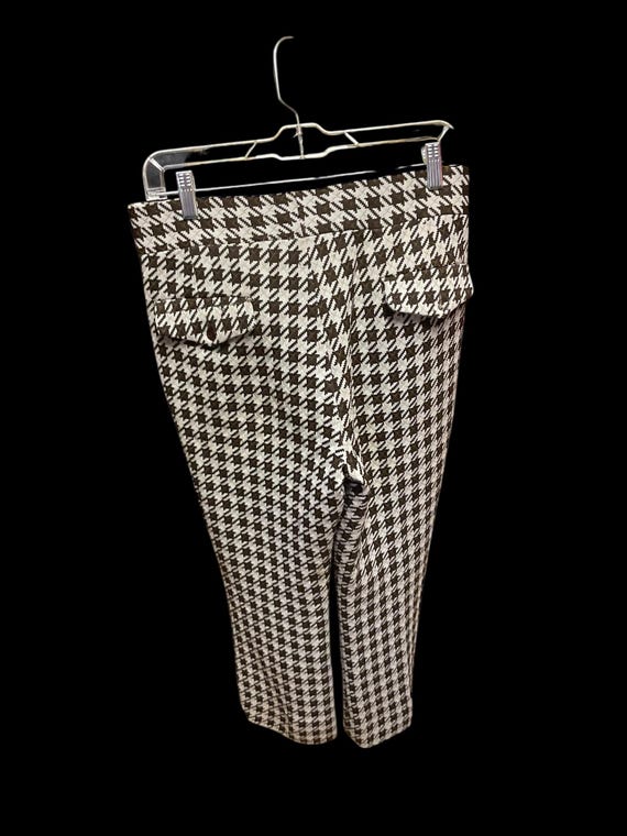 Houndstooth Polyester Pants - image 2