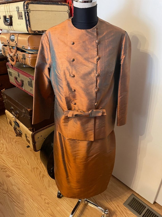 1960's Elegant Bronze Suit