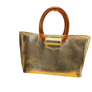 Gold Top Henkel Tasche