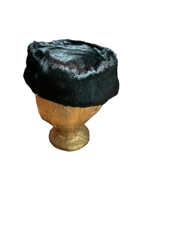 Vintage Fur Pillbox Hat - image 2