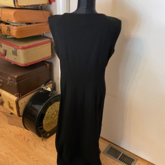 60s Black long gown - image 3