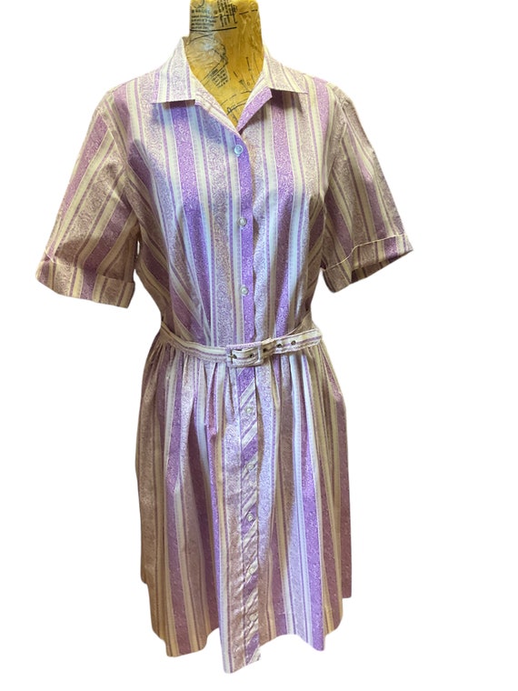 Purple Day Dress 1950s