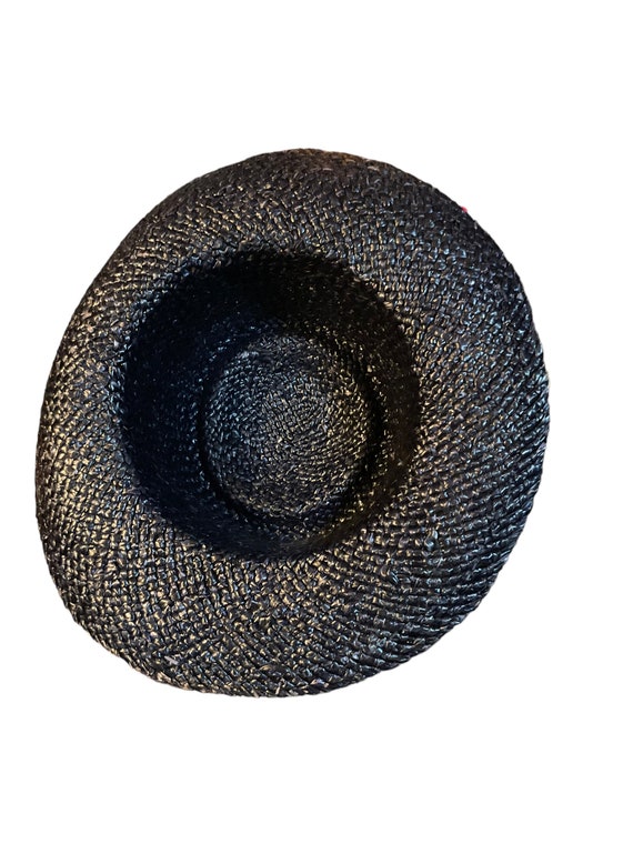 Navy Straw Hat - image 5